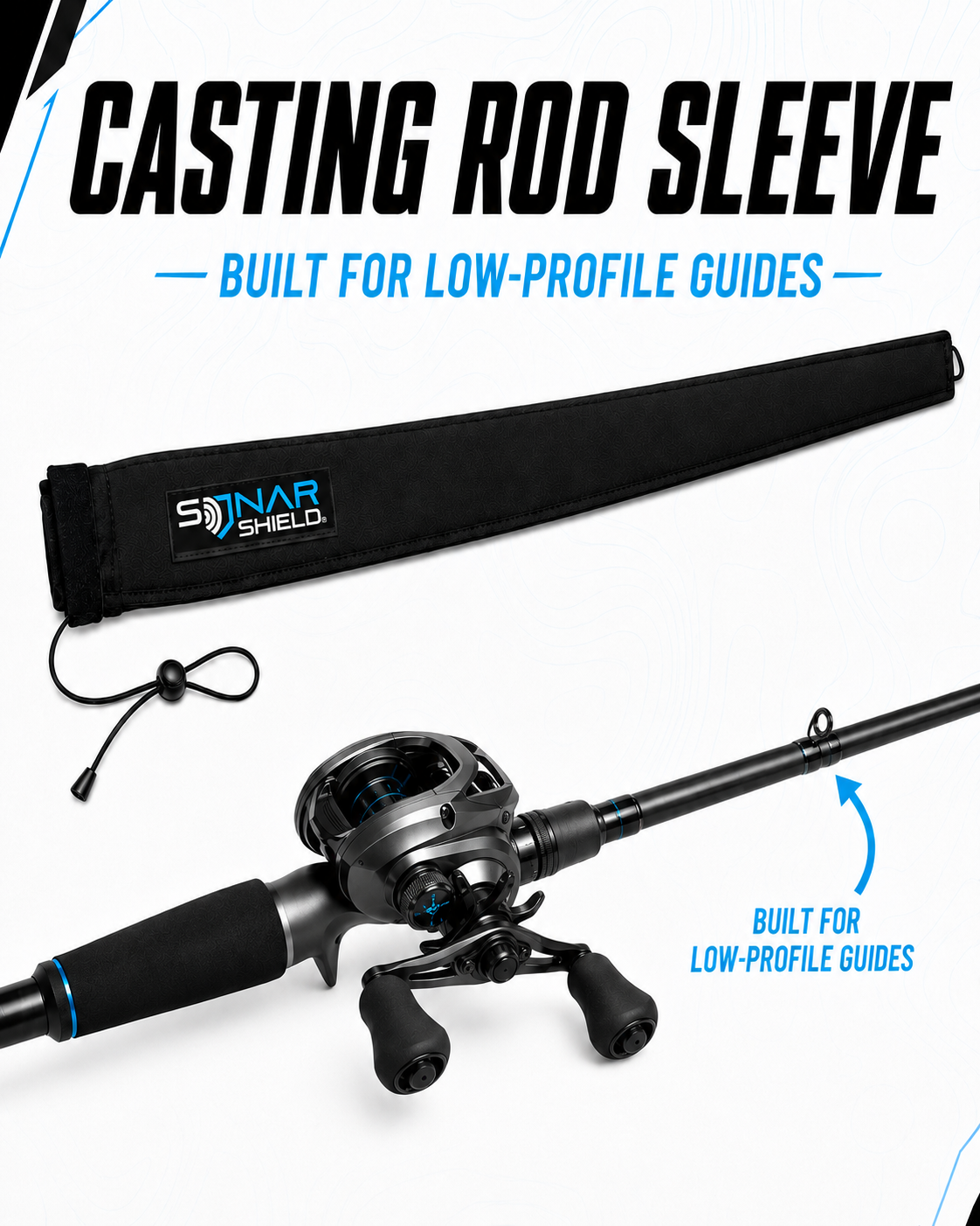 Neoprene Fishing Rod Sleeves – Spinning & Casting Sonar Shield®