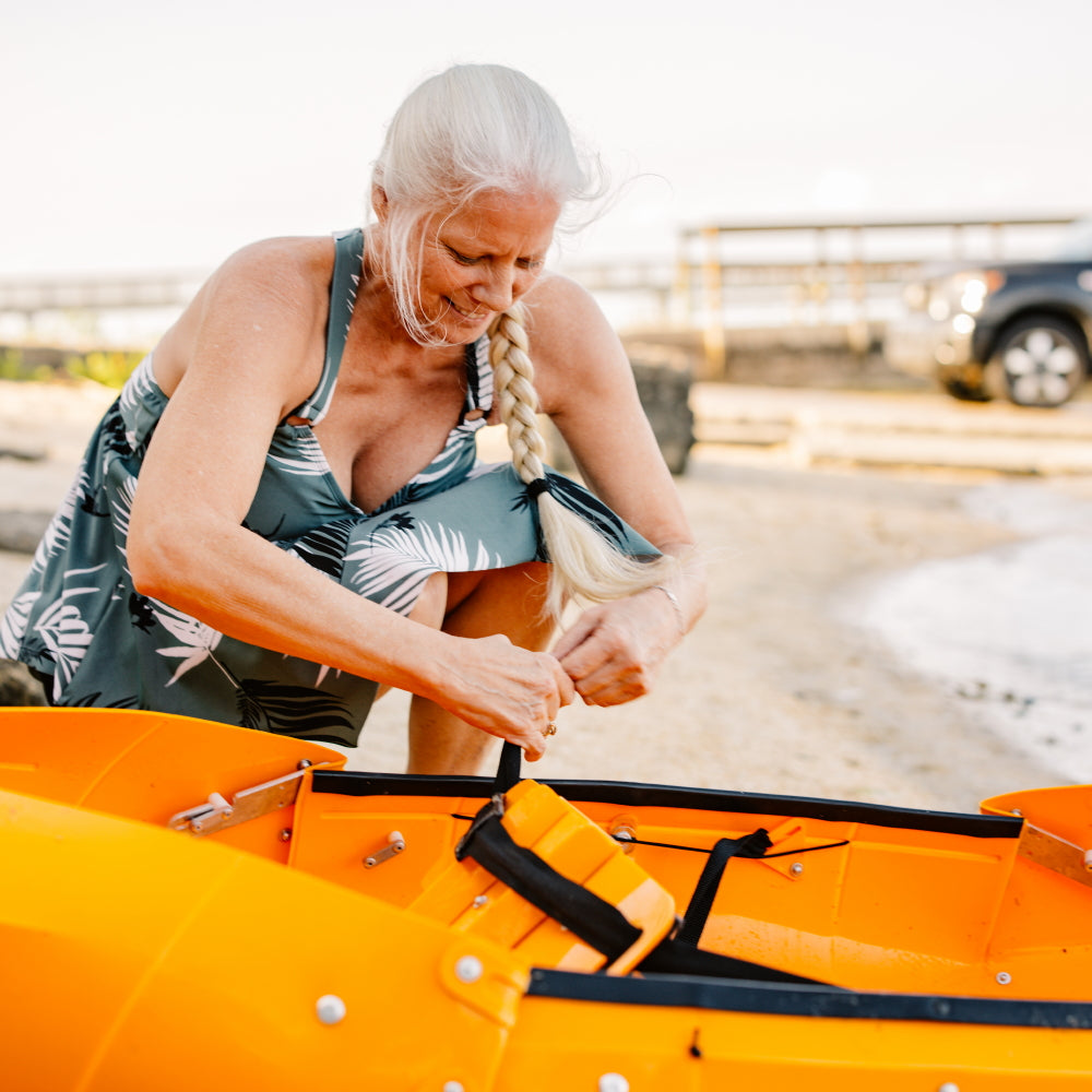Summer Sale! Tucktec Pro Folding Kayak | Hard-Shell | 2-minute Set-up | Foldable, Portable Kayak