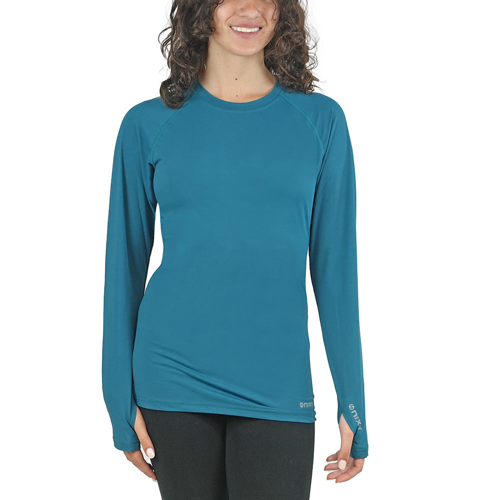NIXY Women's Rash Guard UPF 50+ for Paddleboarding, Kayaking & Watersports