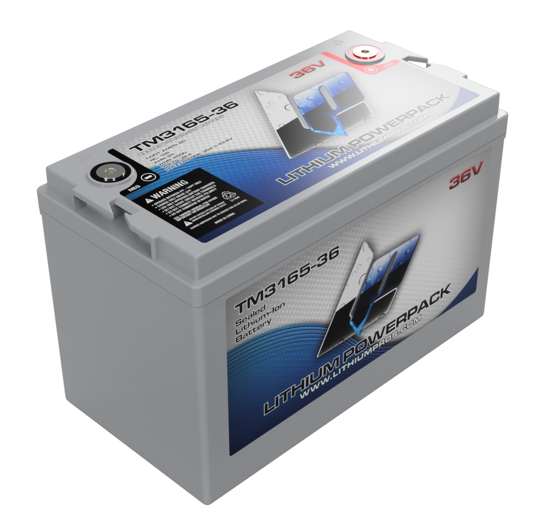 Lithium Pros TM3165-36 36V 65Ah BlueTooth Lithium Ion Trolling Battery