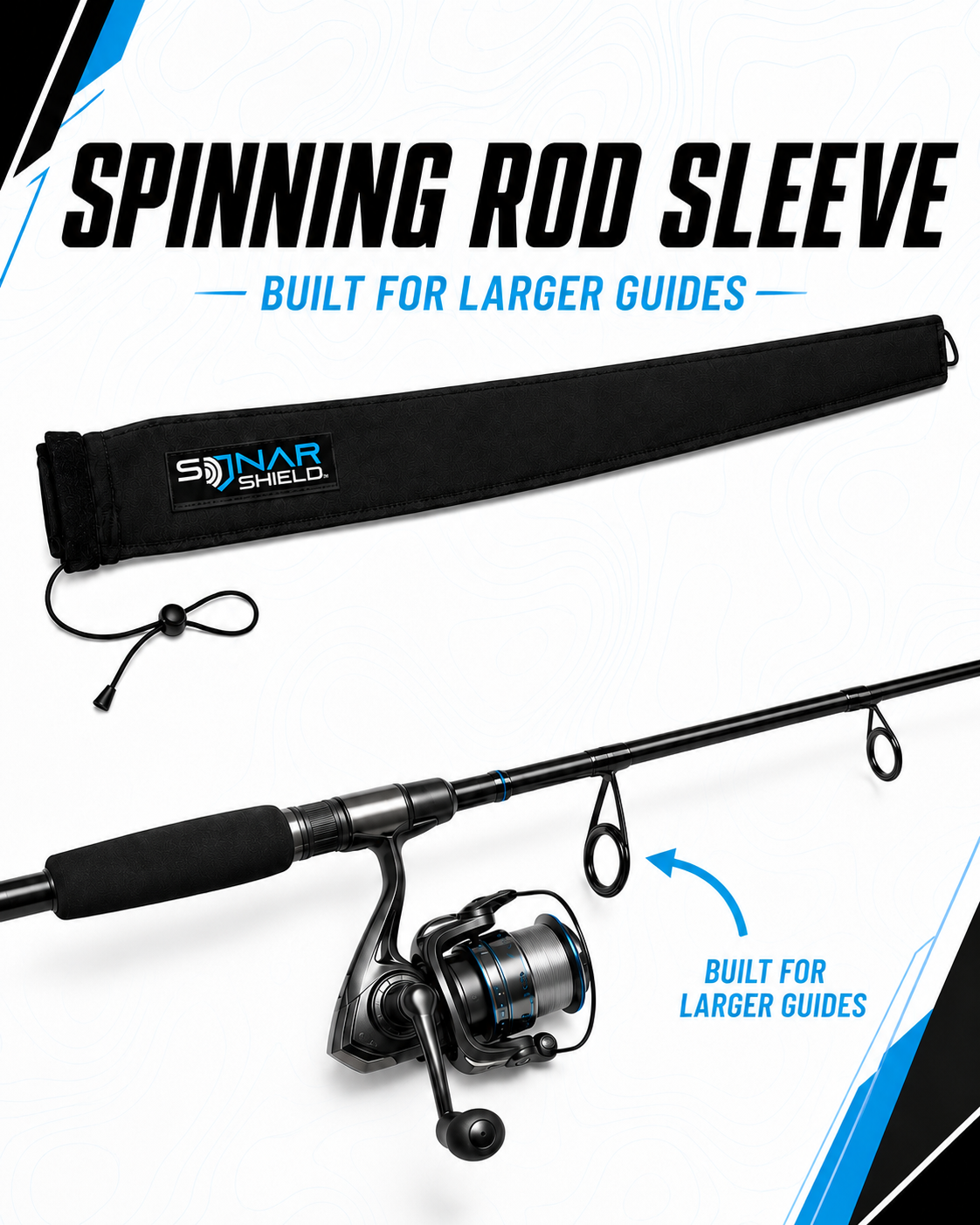Neoprene Fishing Rod Sleeves – Spinning & Casting Sonar Shield®