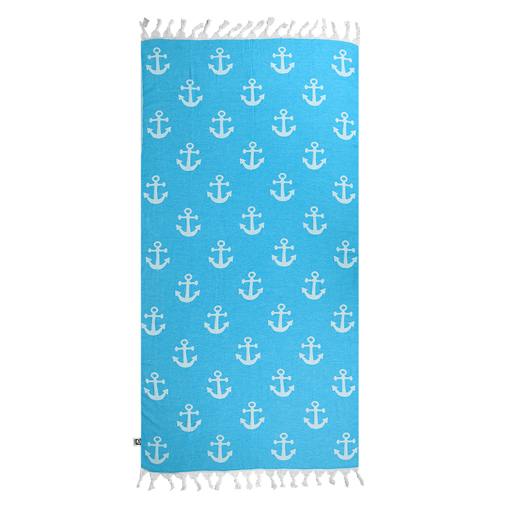 Anchor - Turkish Beach Towel