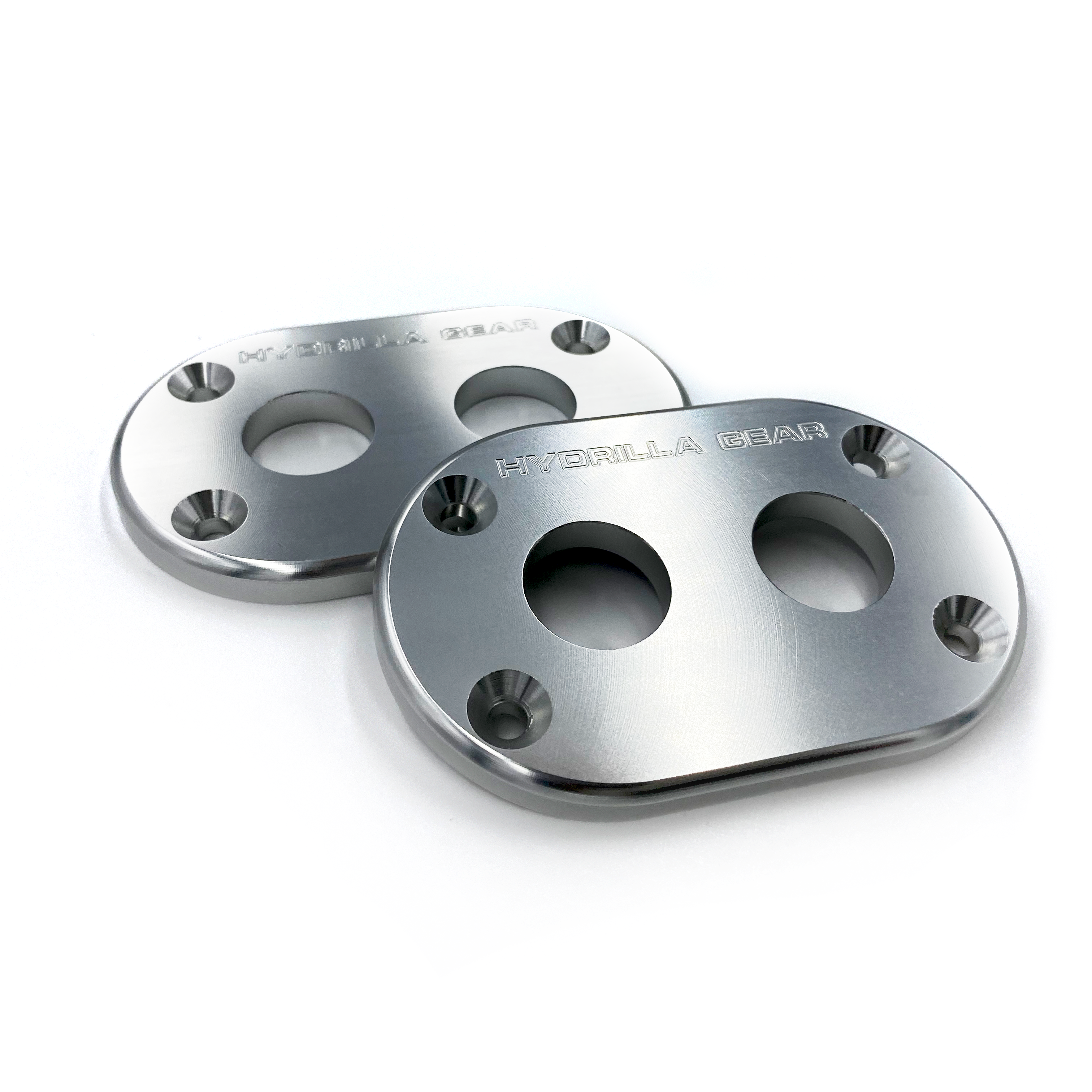Hydrilla Gear's Bulkhead Plate - Minn Kota Raptor, Silver