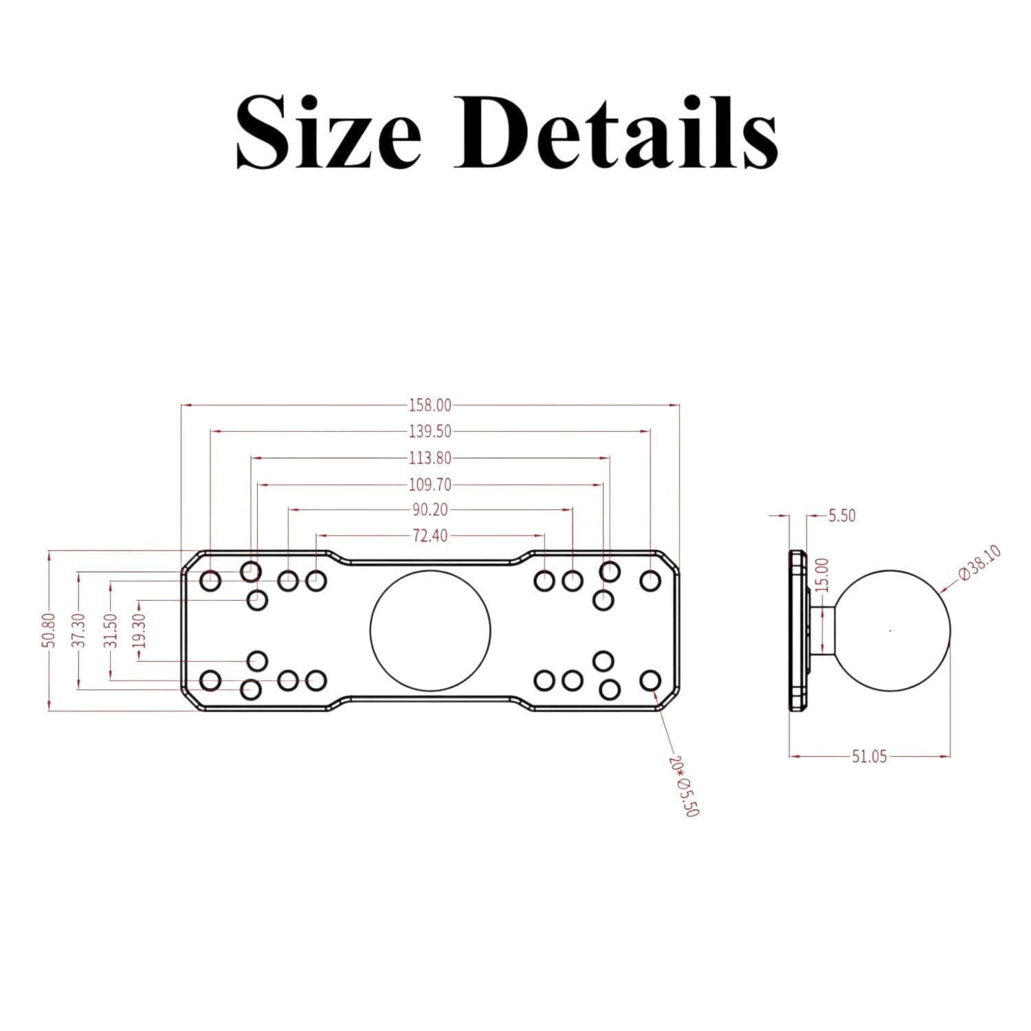 HDI UMS ELECTRONICS MOUNT 9" ARM
