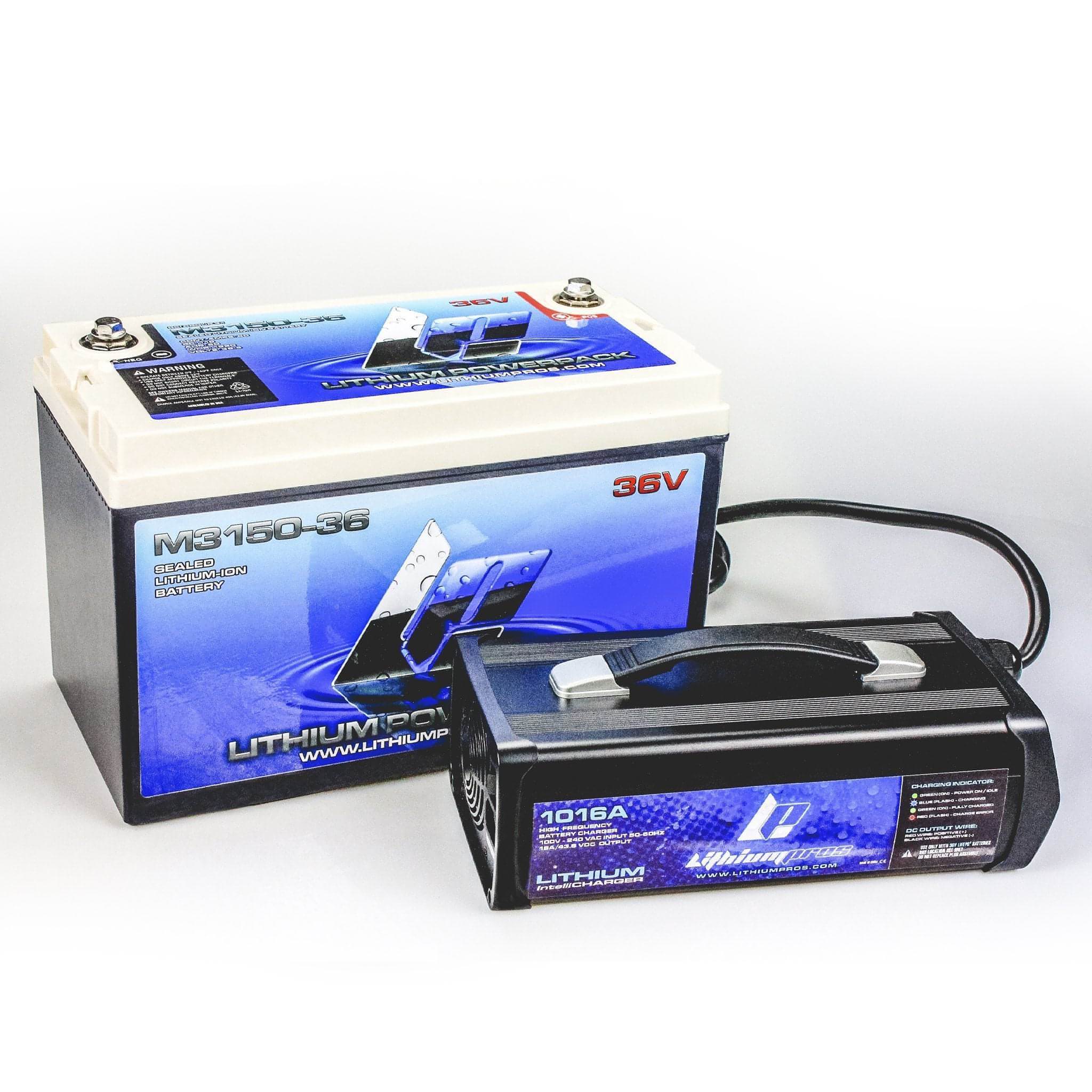 Lithium Pros M3167-36 38.4V 67Ah Lithium Ion Trolling Battery