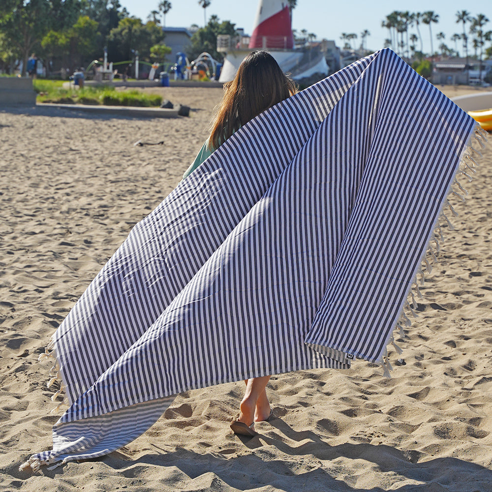 Mediterranean - OVERSIZED Turkish Beach Towel Blanket