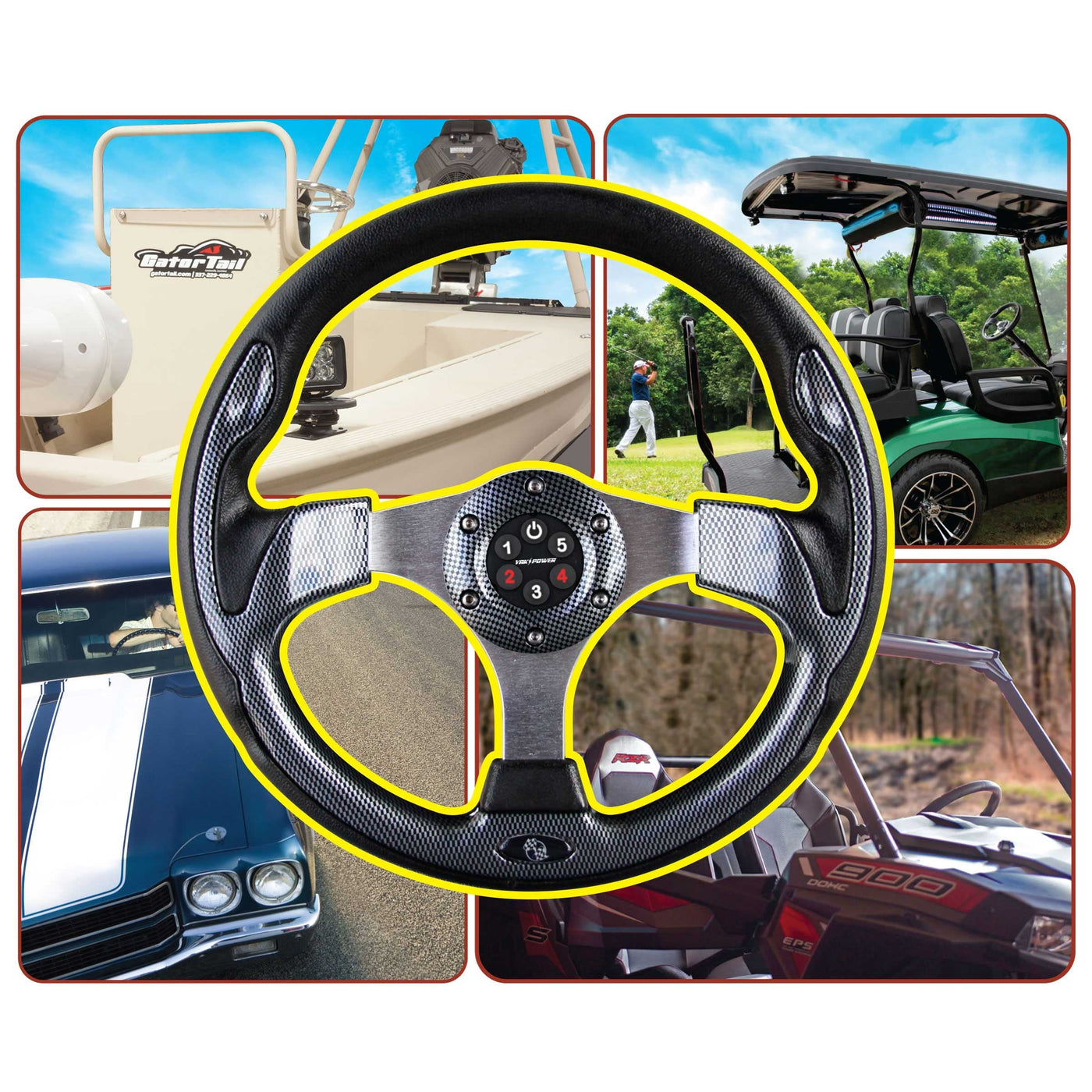 YP-RP5W-OR Five Circuit Wireless Digital Switching System - Kayaks or Off Road