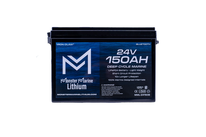 24v 150ah Lithium Marine Trolling Motor Battery "IRON CLAW" - Bluetooth