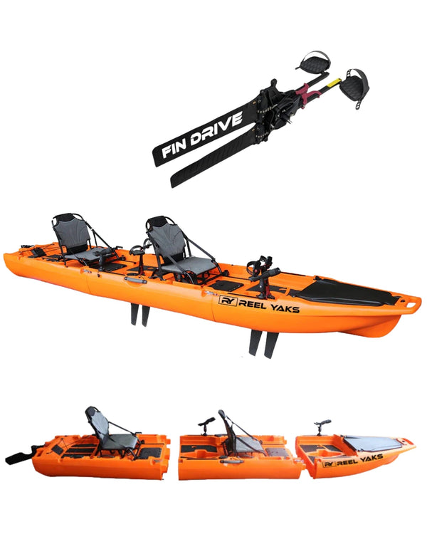 Rocket 13.8ft Tandem Fin Drive Modular Fishing Kayak