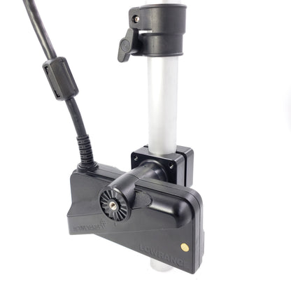 0 DEGREE LOWRANCE ACTIVE TARGET TRANSDUCER MOUNT ADAPTER  FOR  1.125"-1.375" SHAFTS