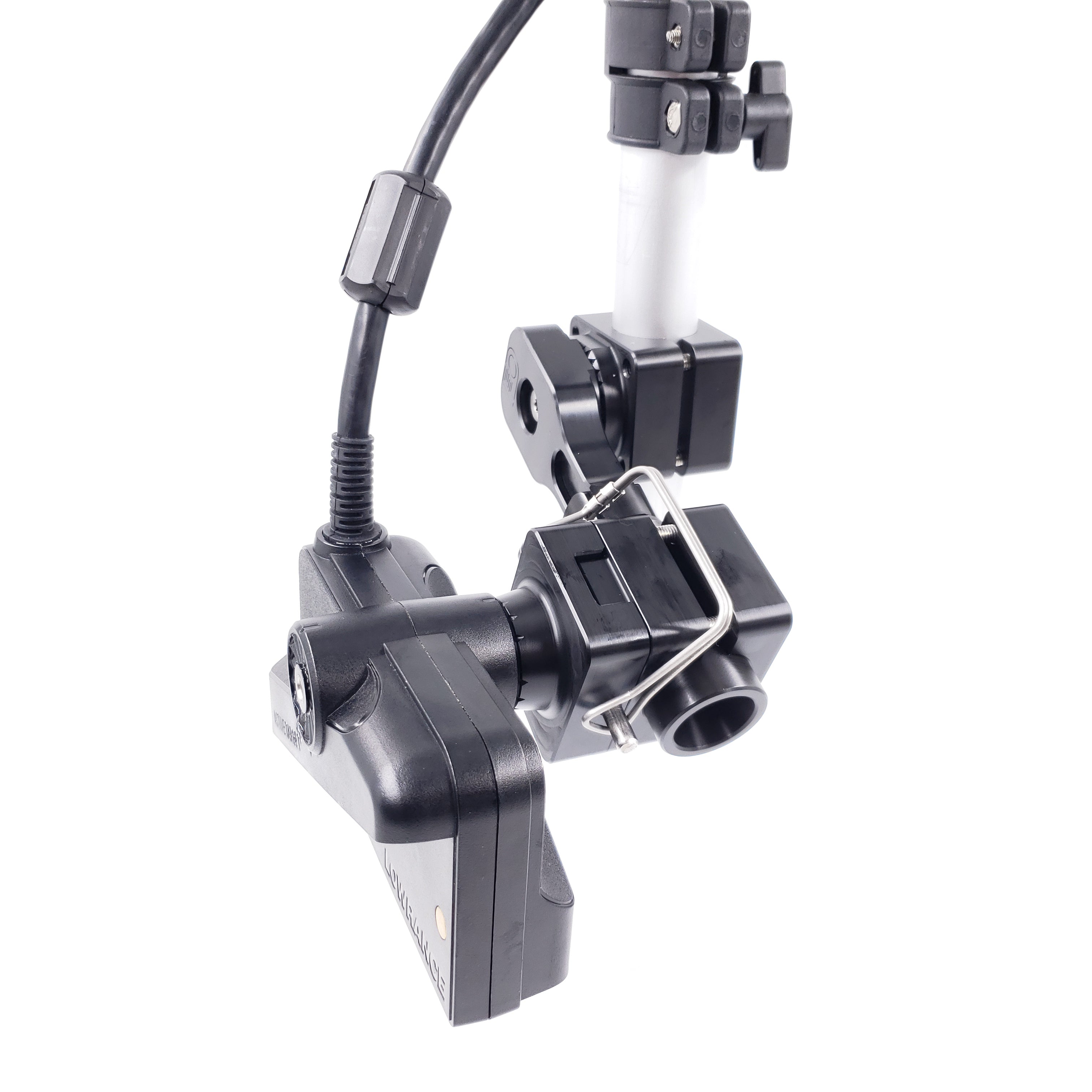 DOMINATOR-LOWRANCE ACTIVE TARGET QUICK RELEASE MOUNT FOR TROLLING MOTOR OR POLE SYSTEM / F.O. LINK SPACER NOT INCLUDED
