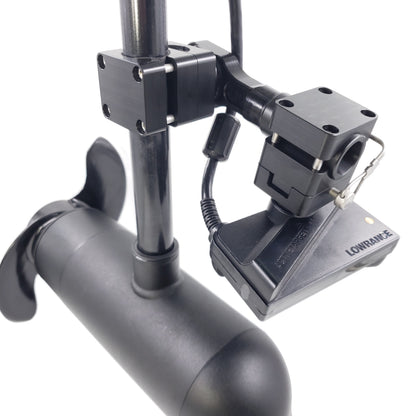 DOMINATOR-LOWRANCE ACTIVE TARGET QUICK RELEASE MOUNT FOR MINN KOTA UTREX QUEST TROLLING MOTOR / F.O. LINK SPACER INCLUDED