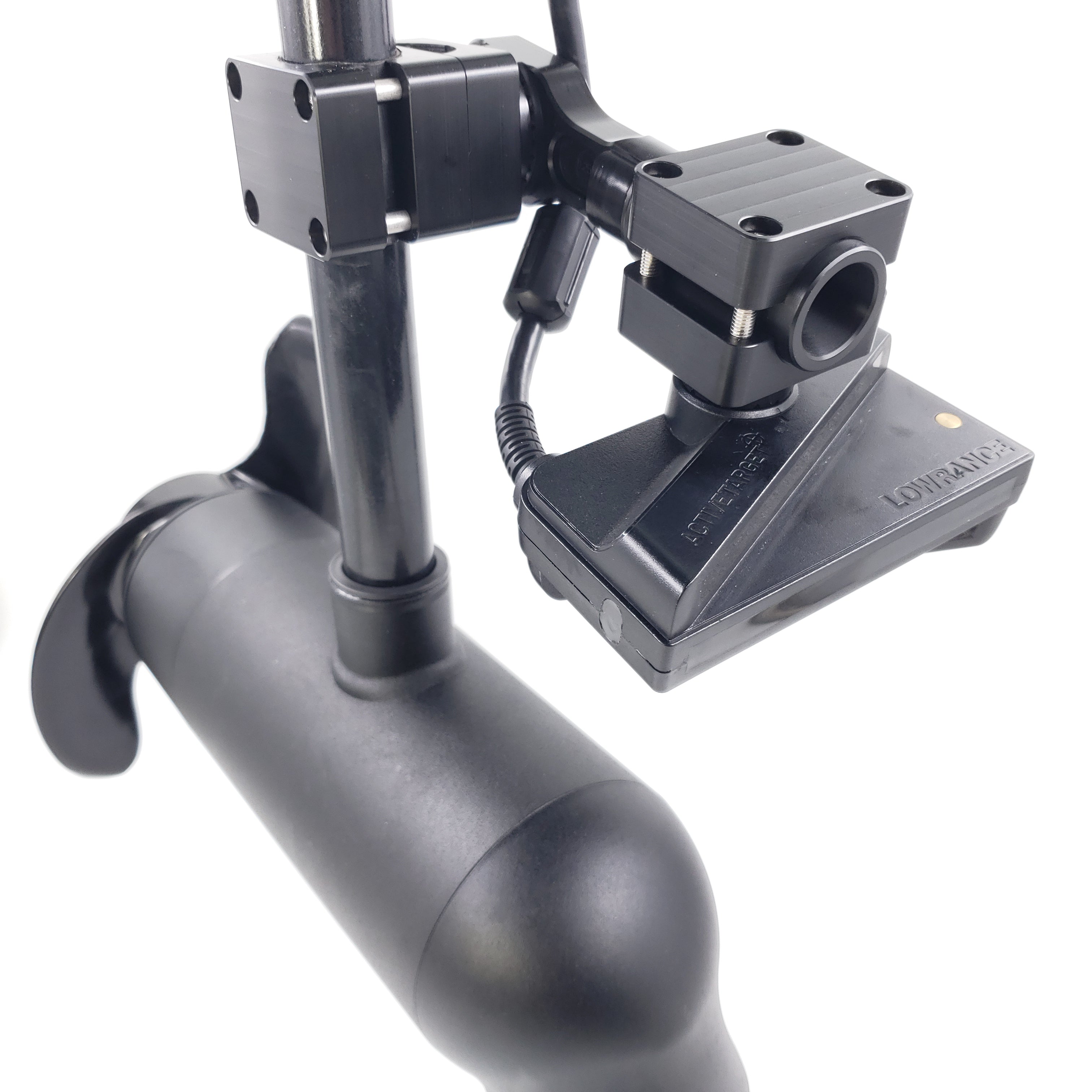 DOMINATOR-LOWRANCE ACTIVE TARGET MOUNT FOR TROLLING MOTOR / F.O. LINK SPACER INCLUDED