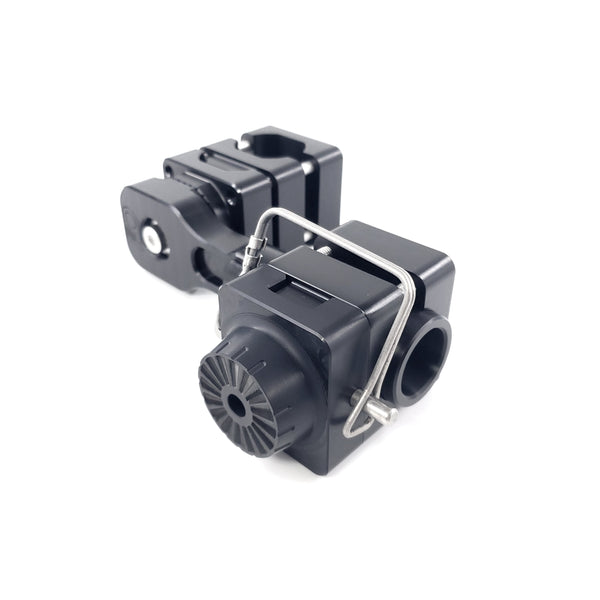 DOMINATOR-GARMIN LVS34 QUICK RELEASE MOUNT FOR MINN KOTA ULTREX QUEST TROLLING MOTOR / F.O. LINK SPACER INCLUDED