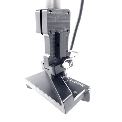 0 DEGREE GARMIN LIVESCOPE PLUS LVS34 ICE POLE  FORWARD/DOWN/PERSPECTIVE MOUNT, QUICK RELEASE TRANSDUCER MOUNT