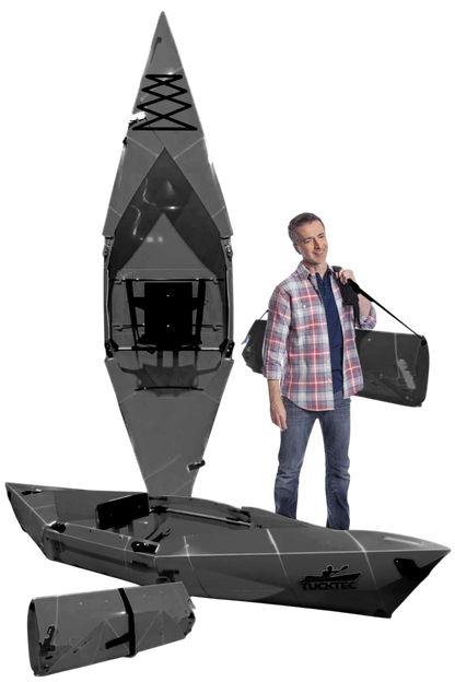 Summer Sale! Tucktec Pro Folding Kayak | Hard-Shell | 2-minute Set-up | Foldable, Portable Kayak