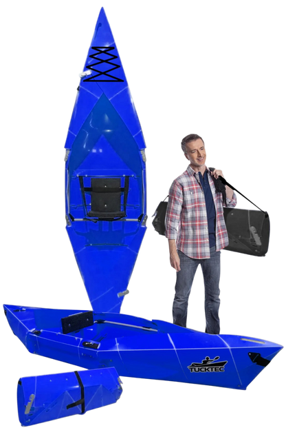 Summer Sale! Tucktec Pro Folding Kayak | Hard-Shell | 2-minute Set-up | Foldable, Portable Kayak