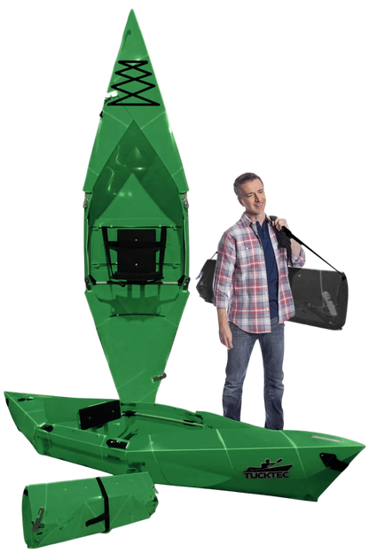 Summer Sale! Tucktec Pro Folding Kayak | Hard-Shell | 2-minute Set-up | Foldable, Portable Kayak