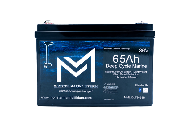 36V 65Ah Bluetooth Lithium Trolling Battery
