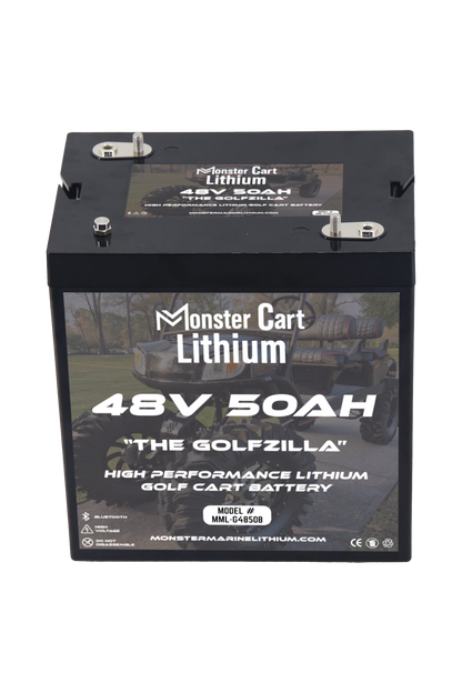48V 50AH - "THE GOLFZILLA" - BLUETOOTH HIGH PERFORMANCE LITHIUM GOLF CART BATTERY - GC2 GROUP
