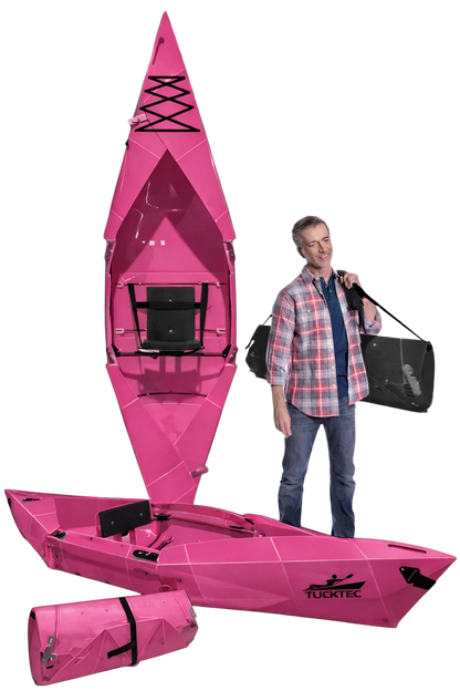 Summer Sale! Tucktec Pro Folding Kayak | Hard-Shell | 2-minute Set-up | Foldable, Portable Kayak