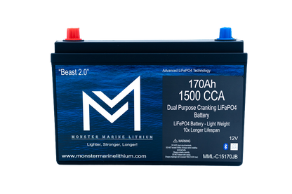 1500 CCA 170AH Dual Purpose Cranking Lithium Beast 2.0 Bluetooth
