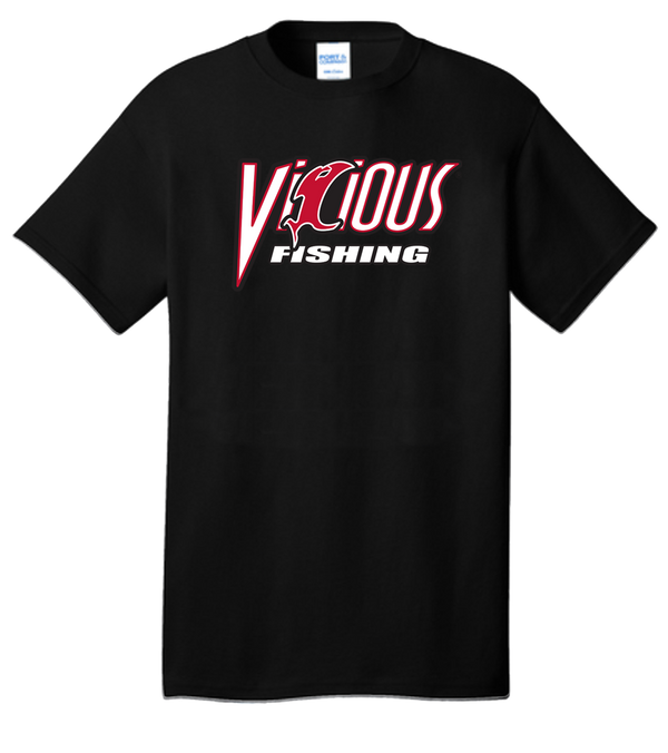 Vicious Fishing Logo Tee - Classic Black