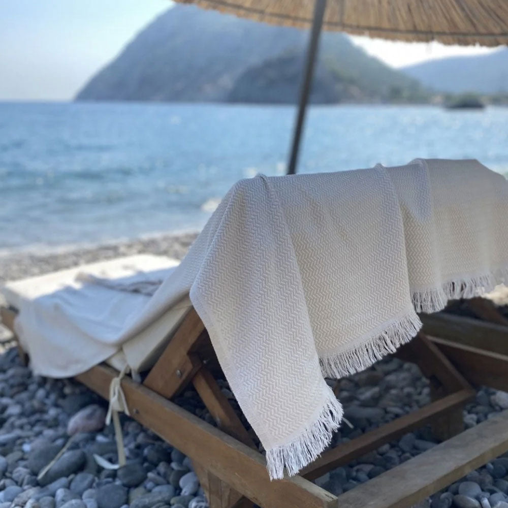 Cloud - Bamboo & Cotton Turkish Beach Towel