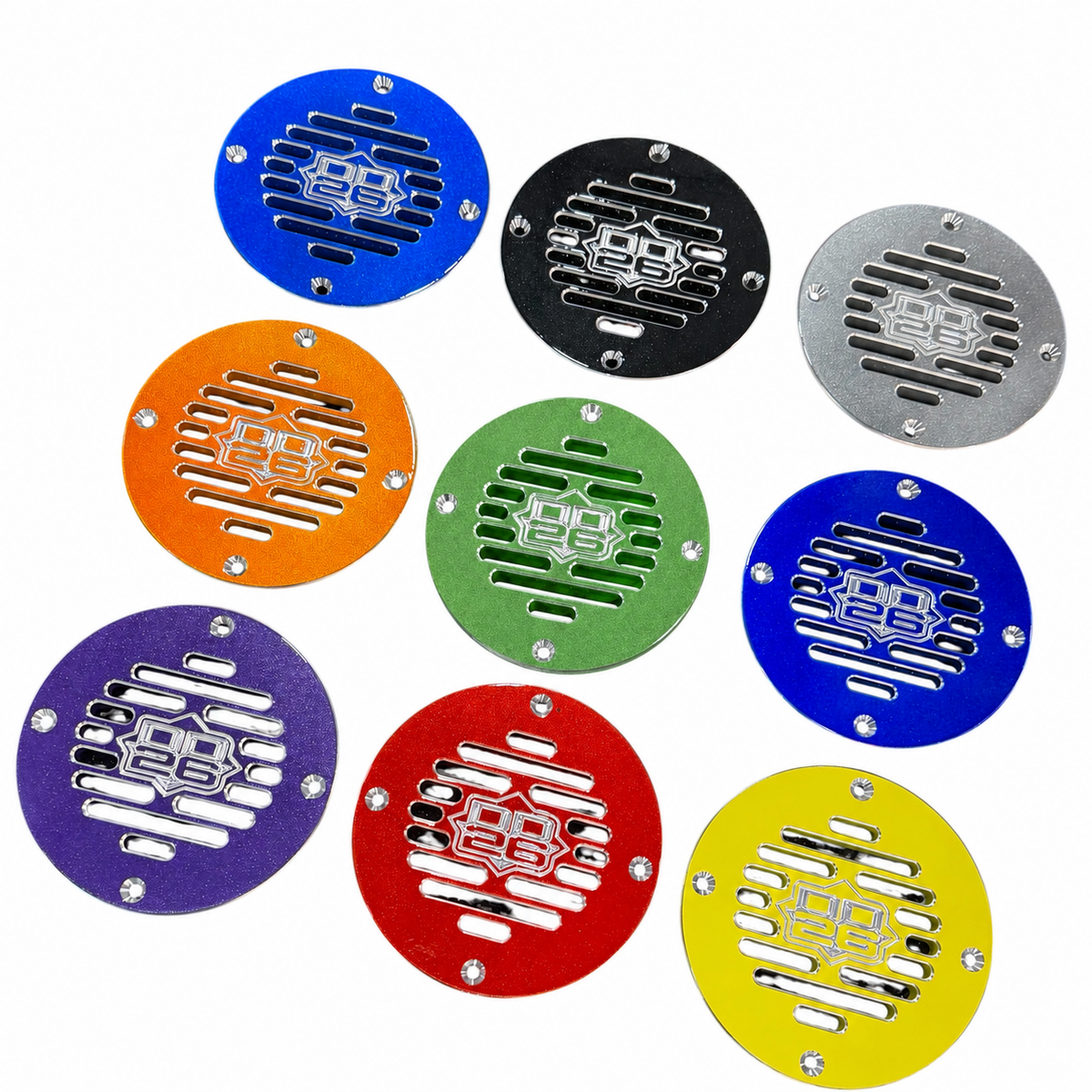Billet Aluminum Drain Plate with Screen 4" Round for Boats