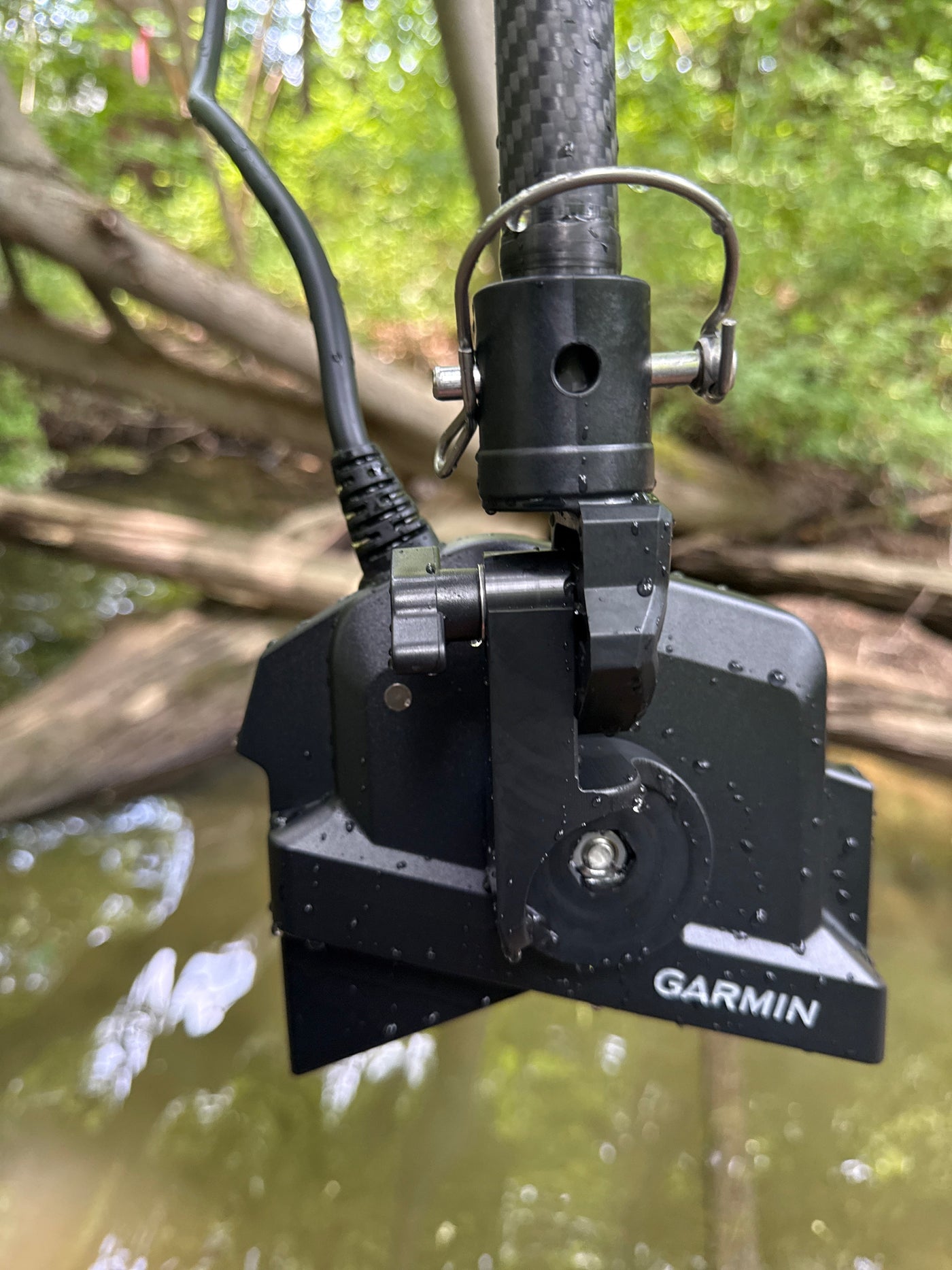 FFS Carbon Fiber Transducer Pole with Ice Mount Combo