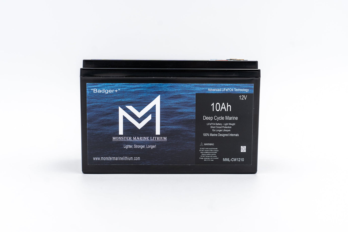 12v 10Ah Monster Marine Lithium Deep Cycle