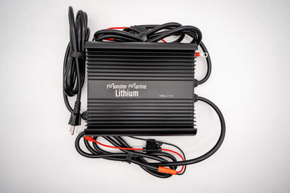 2 Bank Lithium/AGM/Lead Marine Waterproof Battery Charger