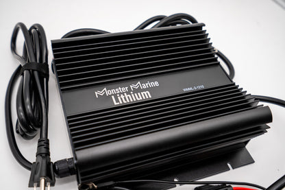 2 Bank Lithium/AGM/Lead Marine Waterproof Battery Charger