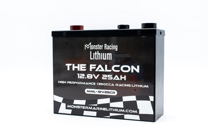12.8V 25AH - "THE FALCON" - MONSTER RACING LITHIUM