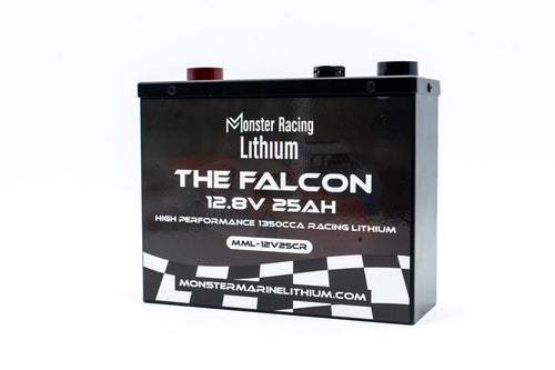 12.8V 25AH - "THE FALCON" - MONSTER RACING LITHIUM