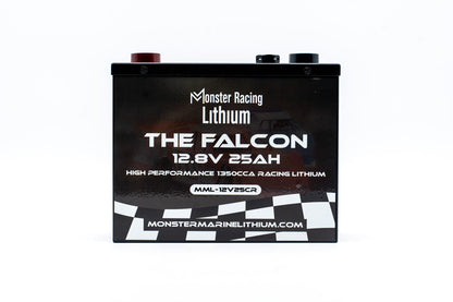 12.8V 25AH - "THE FALCON" - MONSTER RACING LITHIUM
