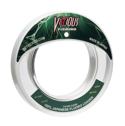 Vicious 100% Japanese Fluorocarbon Leader - 25 Lb Test