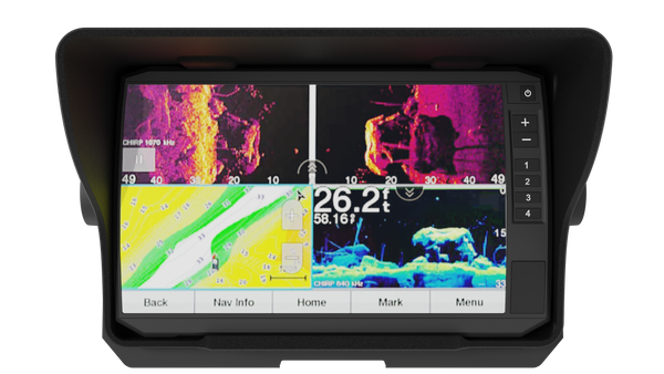 Garmin ECHOMAP UHD 73sv Fish Finder Visor - Sonar Shield | Boat Nation Outdoors