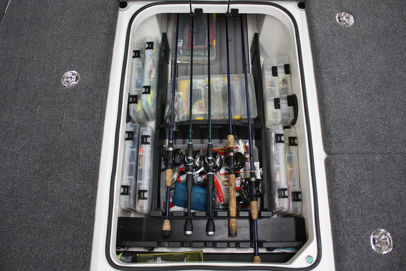 NPDRANG0015 2023-2025 Ranger® Z521 / 520 R FRONT DECK CENTER COMPARTMENT TACKLE STORAGE TRAY SYSTEM