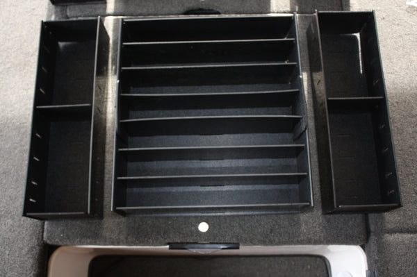 NPDSK0012 Skeeter®  2010 ZX 225, 2012-2014 ZX20/21, 2014-2016 FX, 2009-2011 ZX200 FRONT DECK COMPARTMENT 2 TRAY SYSTEM