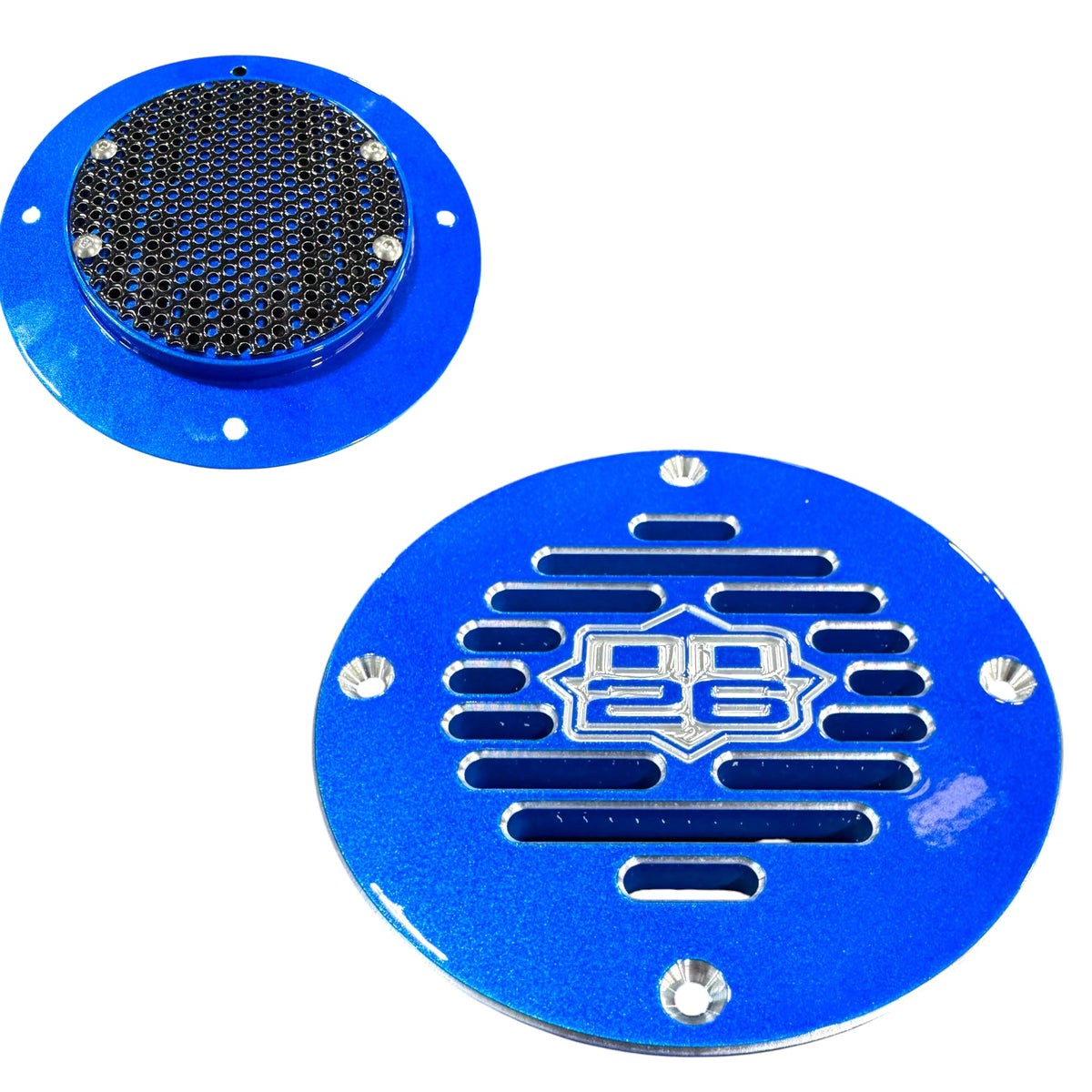Billet Aluminum Drain Plate with Screen 4" Round for Boats