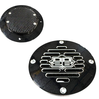 Billet Aluminum Drain Plate with Screen 4" Round for Boats