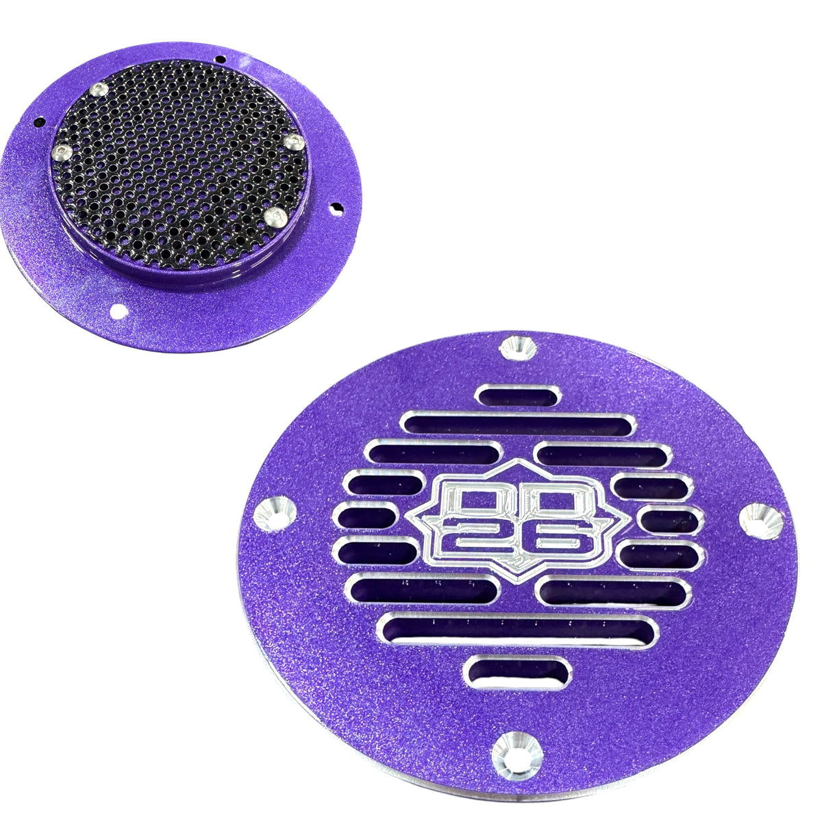 Billet Aluminum Drain Plate with Screen 4" Round for Boats