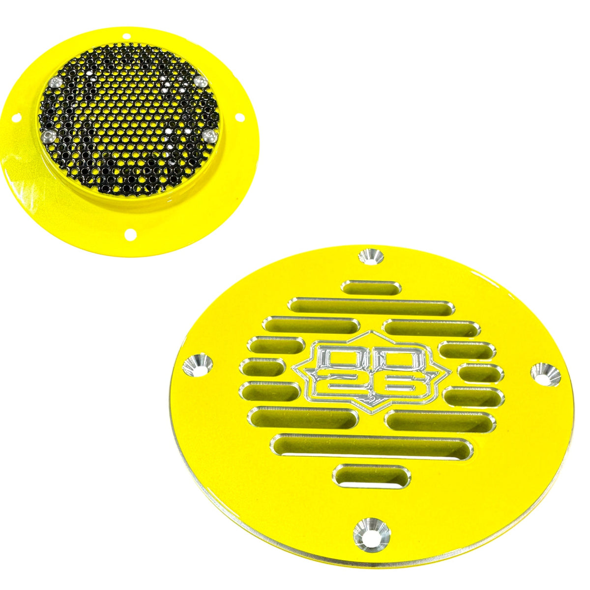 Billet Aluminum Drain Plate with Screen 4" Round for Boats