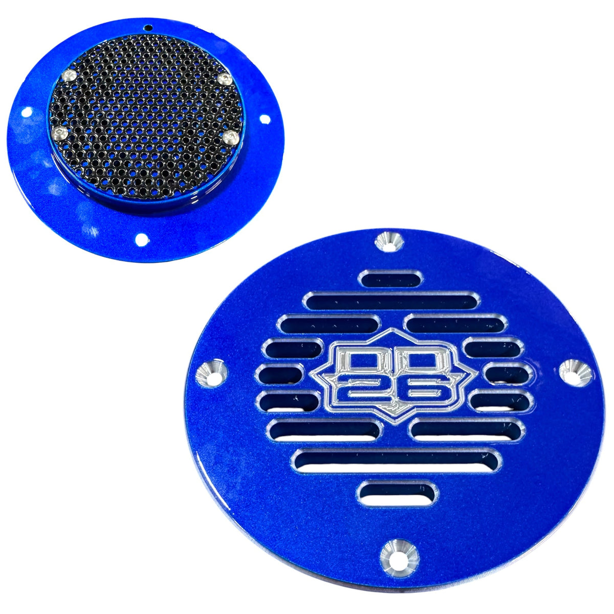 Billet Aluminum Drain Plate with Screen 4" Round for Boats