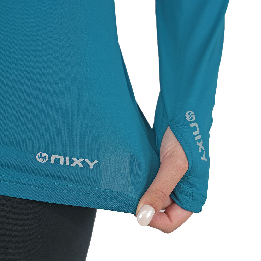 NIXY Women's Rash Guard UPF 50+ for Paddleboarding, Kayaking & Watersports