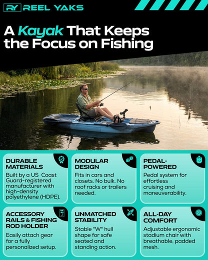 Recon 10ft Fin Drive Modular Fishing Kayak