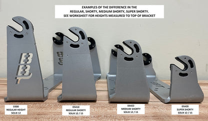Bass Boat Technologies Cheyenne Series" Gimbal Brackets (Humminbird Helix / Solix / Apex / Xplore-PLEASE SPECIFY WHICH MODEL YOU HAVE IN THE NOTES SECTION BEFORE YOU ORDER