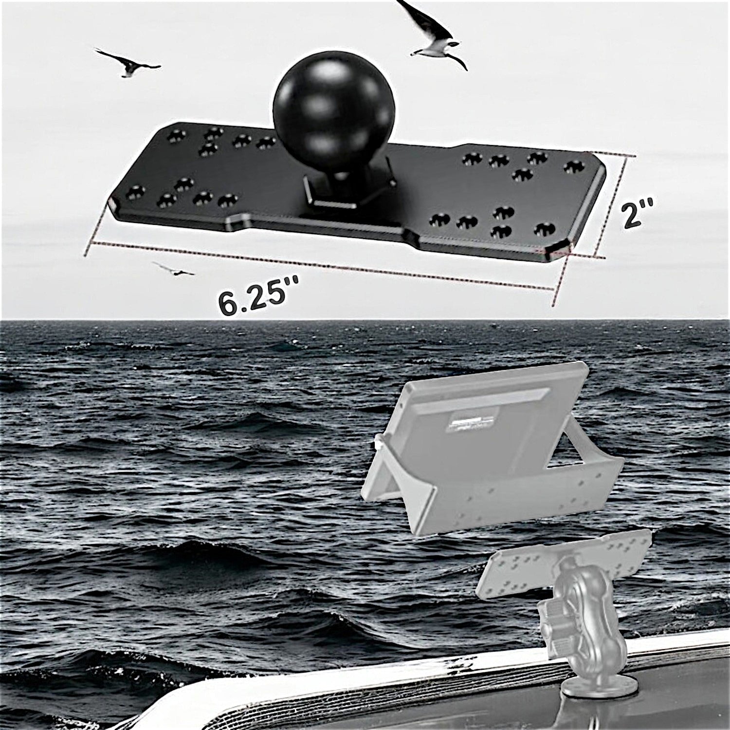 HD UMS 1.5" ELECTRONICS MOUNT (HDUMS-MEP15)