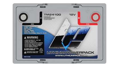 Lithium Pros TM24100 100Ah BlueTooth Lithium Ion 12 Volt Battery